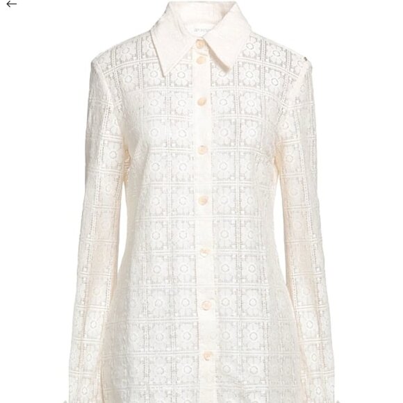Sportmax Long Sleeve Button Down Shirt Size L